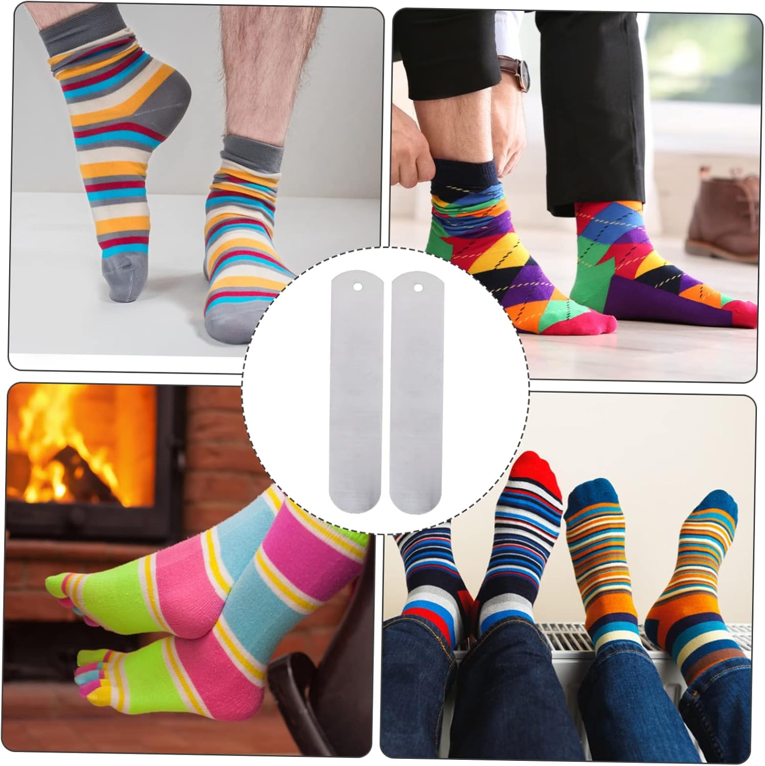 2Pcs Aluminum Metal Sock Board for Straight Socks Heat Press Jig