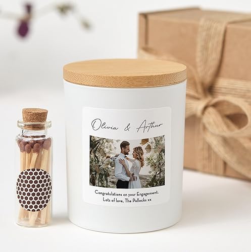 Custom Photo Candle with Gift Box | Personalized Picture Candle