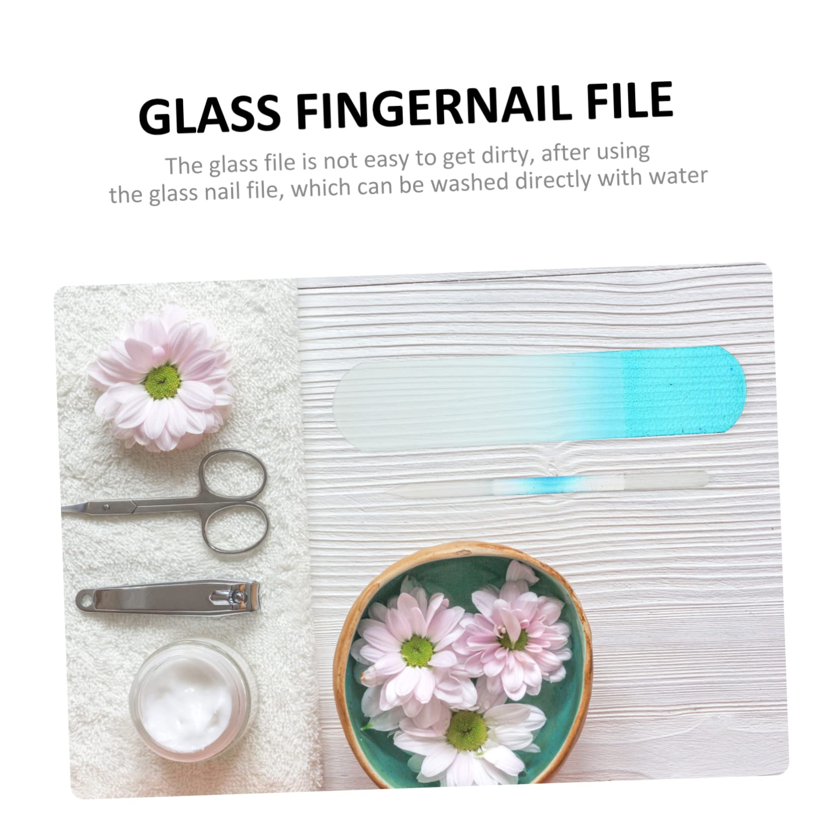 FRCOLOR 8piezas Limas De Uñas De Herramienta De Manicura Doble Cara Para Uñas Para Casa y Salones De