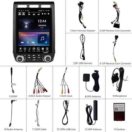 Miniatura 8 de LINKSWELL Gen 5 - Radio Android de 12.1 pulgadas de repuesto para F150 2015-2020 y 2017-2022 F250F350F450 GPS Navegación Android Unidad principal