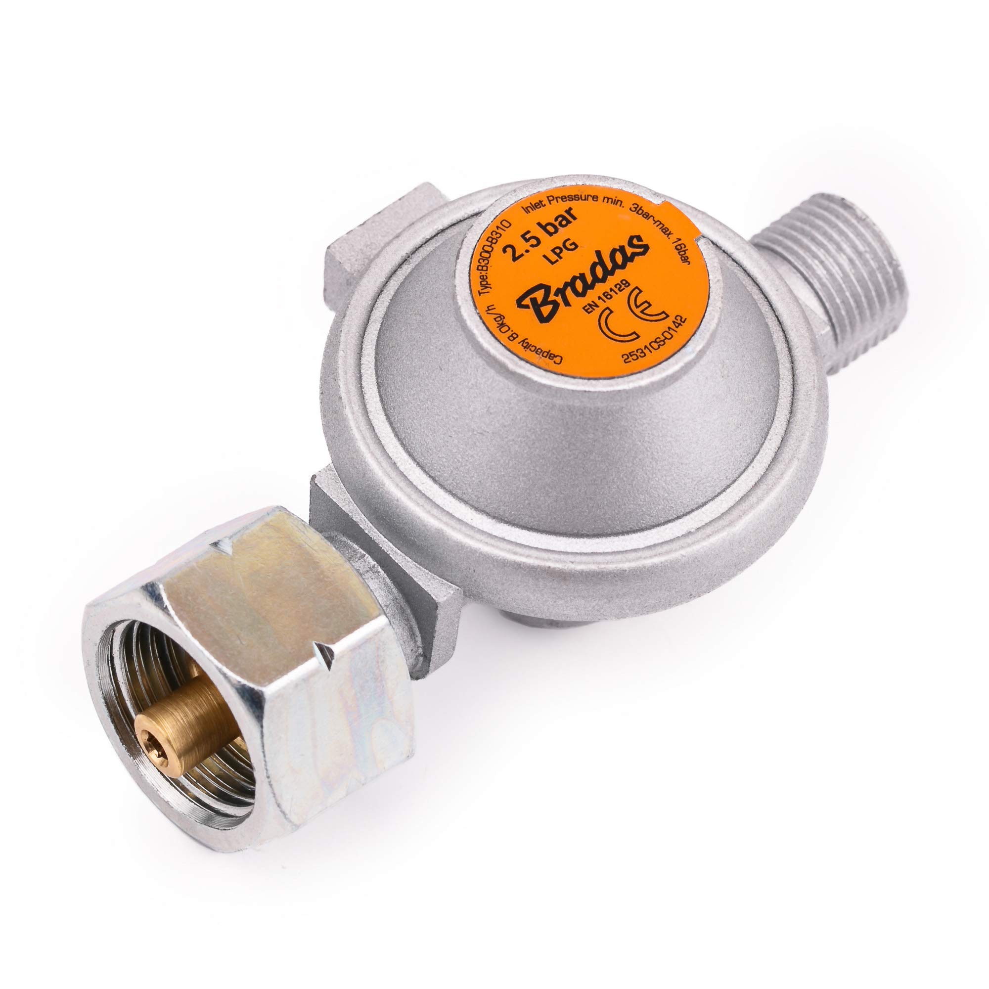 BFG PropaneButane Gas High Pressure Regulator, Male Thread ¼”, Max. 2