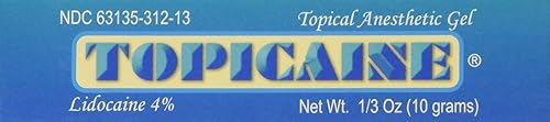 topicaine 4-lidocaine Gel 10gramos anesthetic Piel Entumecimiento Crema Numb tatuaje piercing Depilación Láser Envio rápido