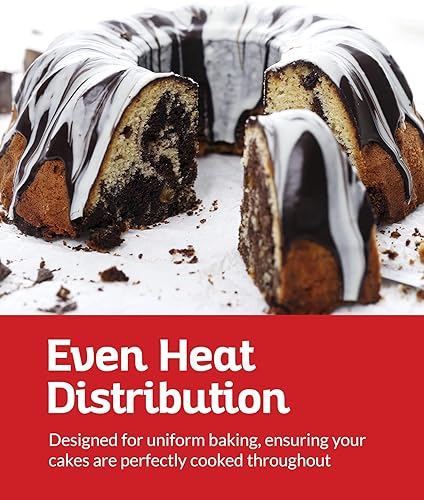 Miniatura 9 de Boxiki Kitchen Molde estriado antiadherente prémium para tartas  Utensilios de cerámica para pasteles perfectos de libra, chocoflan y más, duradero