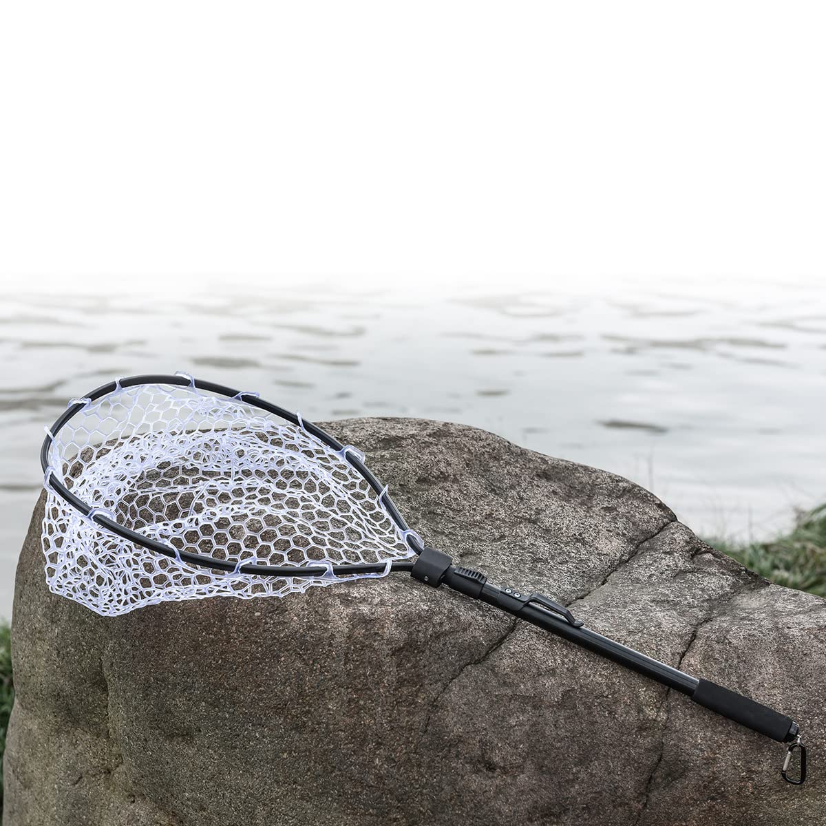 Filet De Pêche à La Mouche - Cadre Alliage Aluminium, Pliable Et Léger Pour Pêche En Plein Air