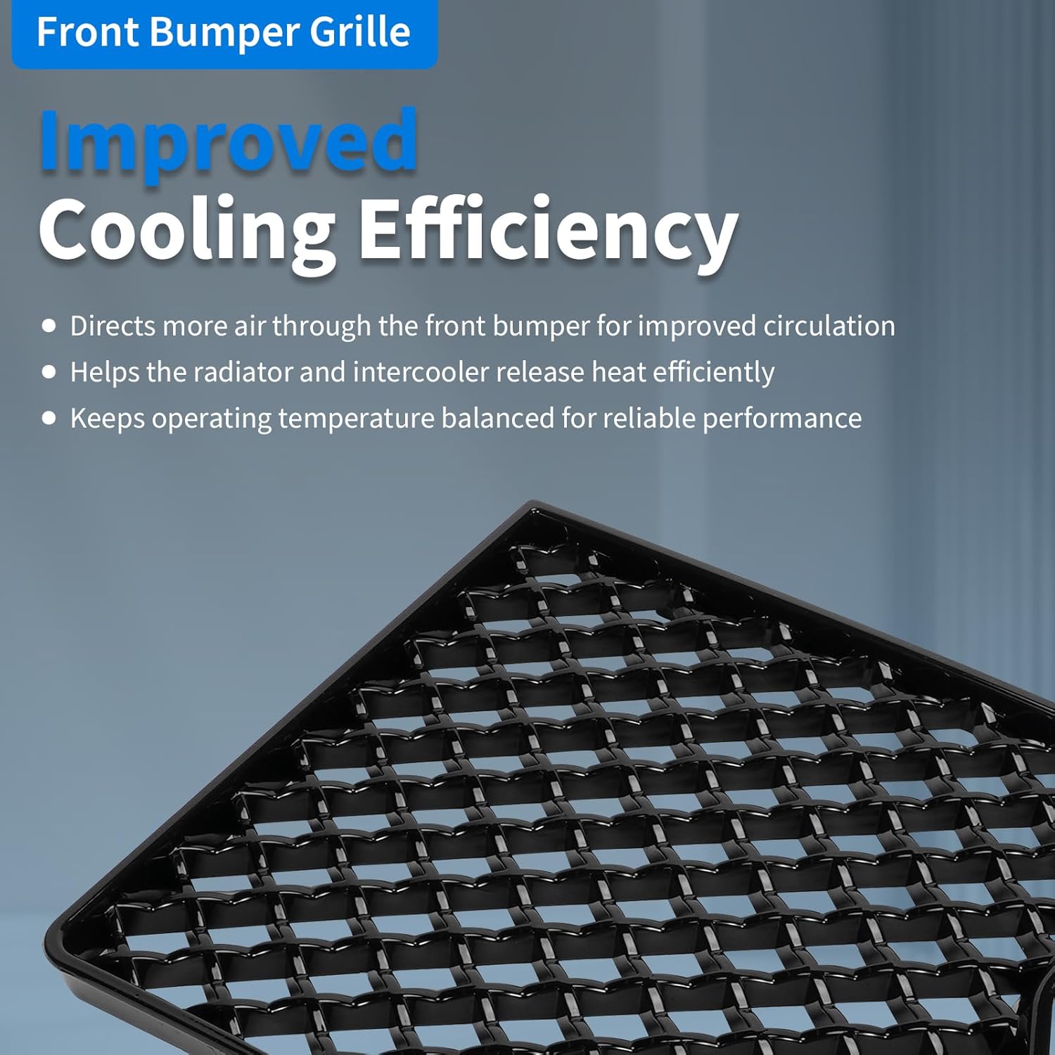 Front Lower Bumper Grille Mesh Grill Compatible with BMW G87 M2 2023 2024 2025,Replacement Front Bumper Center Lower Radiator Protection Mesh Guard Cover Trim 3 PCS Glossy Black