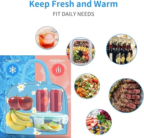 Miniatura 6 de Lonchera para almuerzo, térmica, reutilizable, a prueba de fugas, de alta capacidad, para viajes, trabajo, picnic, playa, para mujeres y hombres,