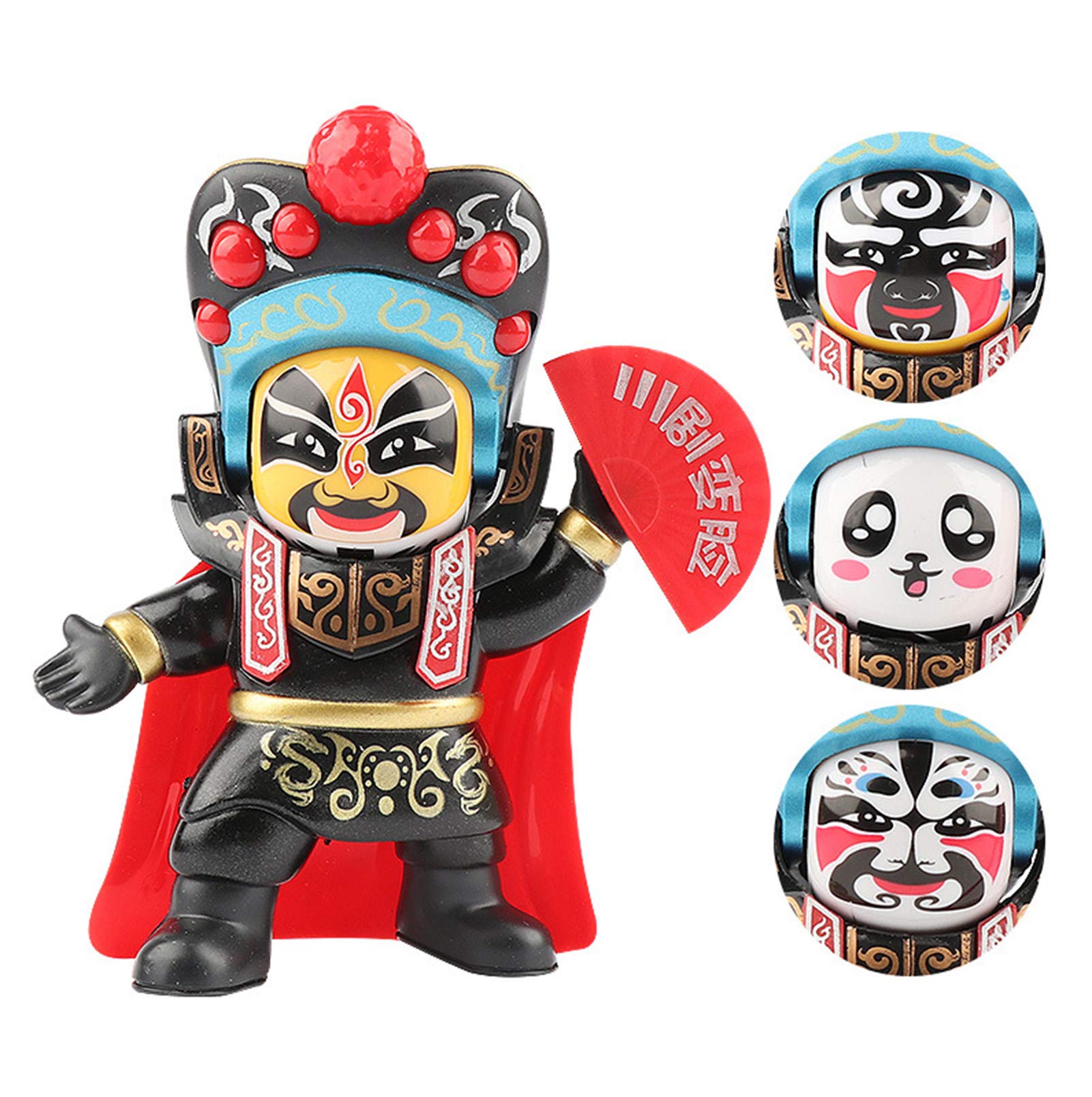 Plush Figure for Children, Traditional Creative Face Changing Makeup Figure Sichuan Figure Chinese Opera Toy