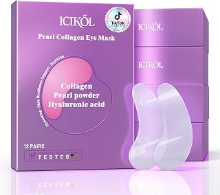 Hyaluronic Acid Collagen Under Eye Patches, Eye Mask for Puffy Eyes and Dark Circles, Deep Hydrating Eye Mask Patches for Eye Bags Treatment, Under-eye Skincare for All-day Moisture (24 pairs)
