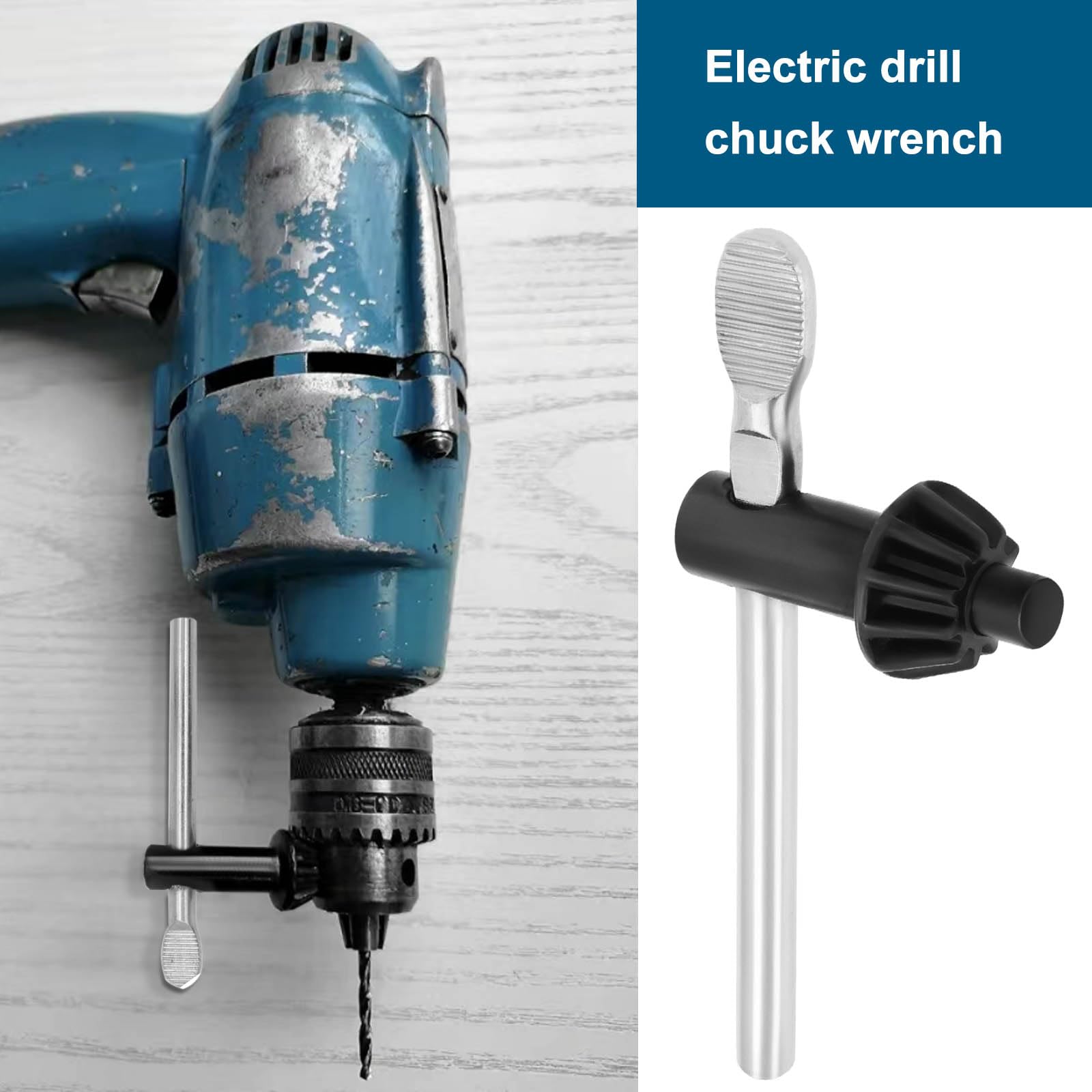 VGOL 2Pcs Carbon Steel Drill Chuck Key 8mm Pilot 11 Teeth 21.4mm Gear Diameter Compatible with Jacobs 3 - Image 3