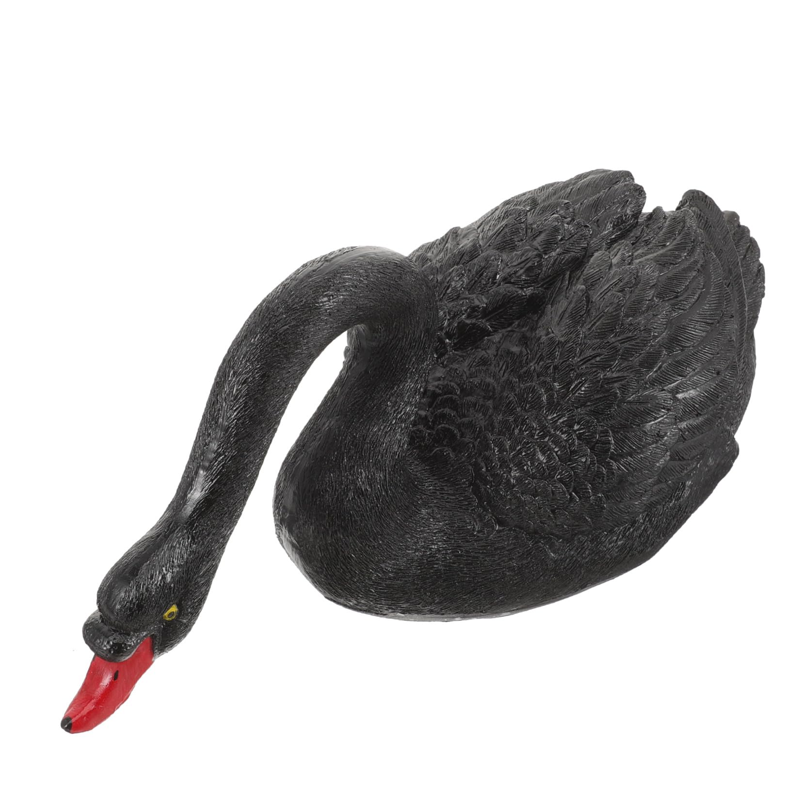 Figurine cygne flottant plastique decoration jardin exterieur fontaine cour