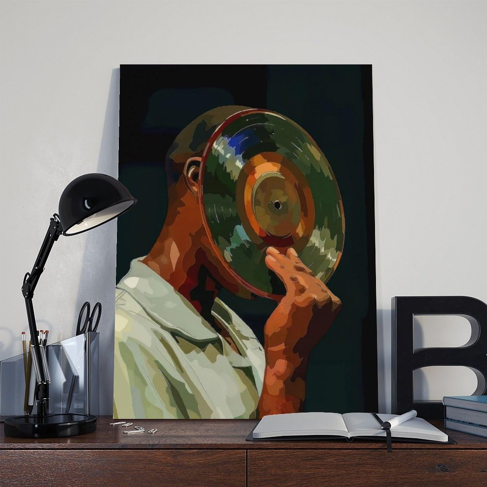Poster con musica in vinile, decorazione artistica da parete per soggiorno, camera da letto, 60 x 90 cm