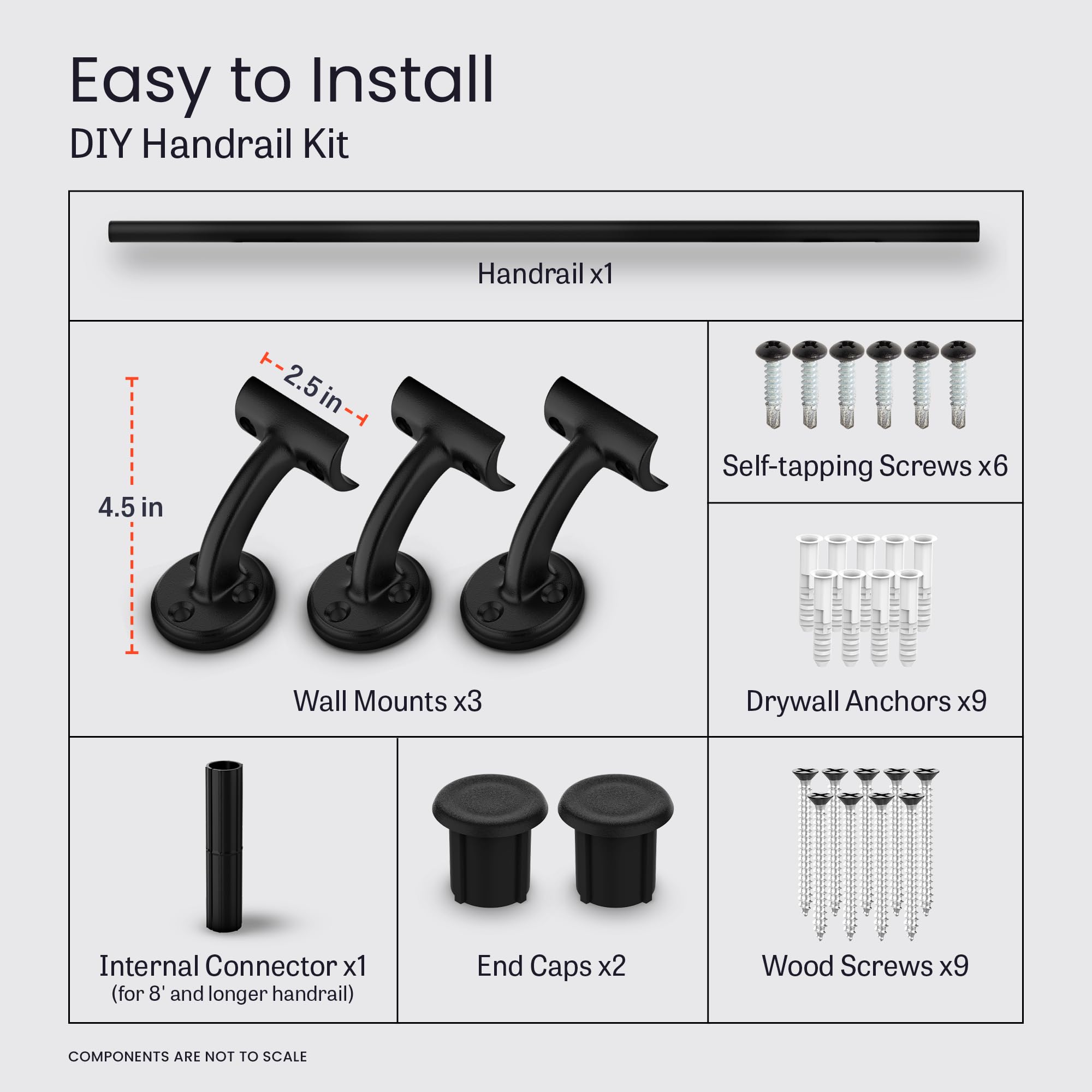 Snapklik.com : Meranti Aluminum Handrail For Indoor Or Outdoor Steps ...