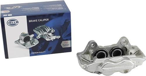 HELLA Premium Brake Caliper With Bracket, Front Right, No Core Charge, Compatibl