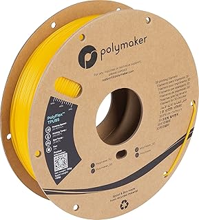 2.85mm(3mm) TPU Filament 2.85 Yellow, 750g Shore 95A Flexible Filament 2.85mm, Polymaker PolyFlex TPU95 3D TPU Filament 3mm Yellow Soft Filament, Print with 2.85mm Openning 3D Printers Only