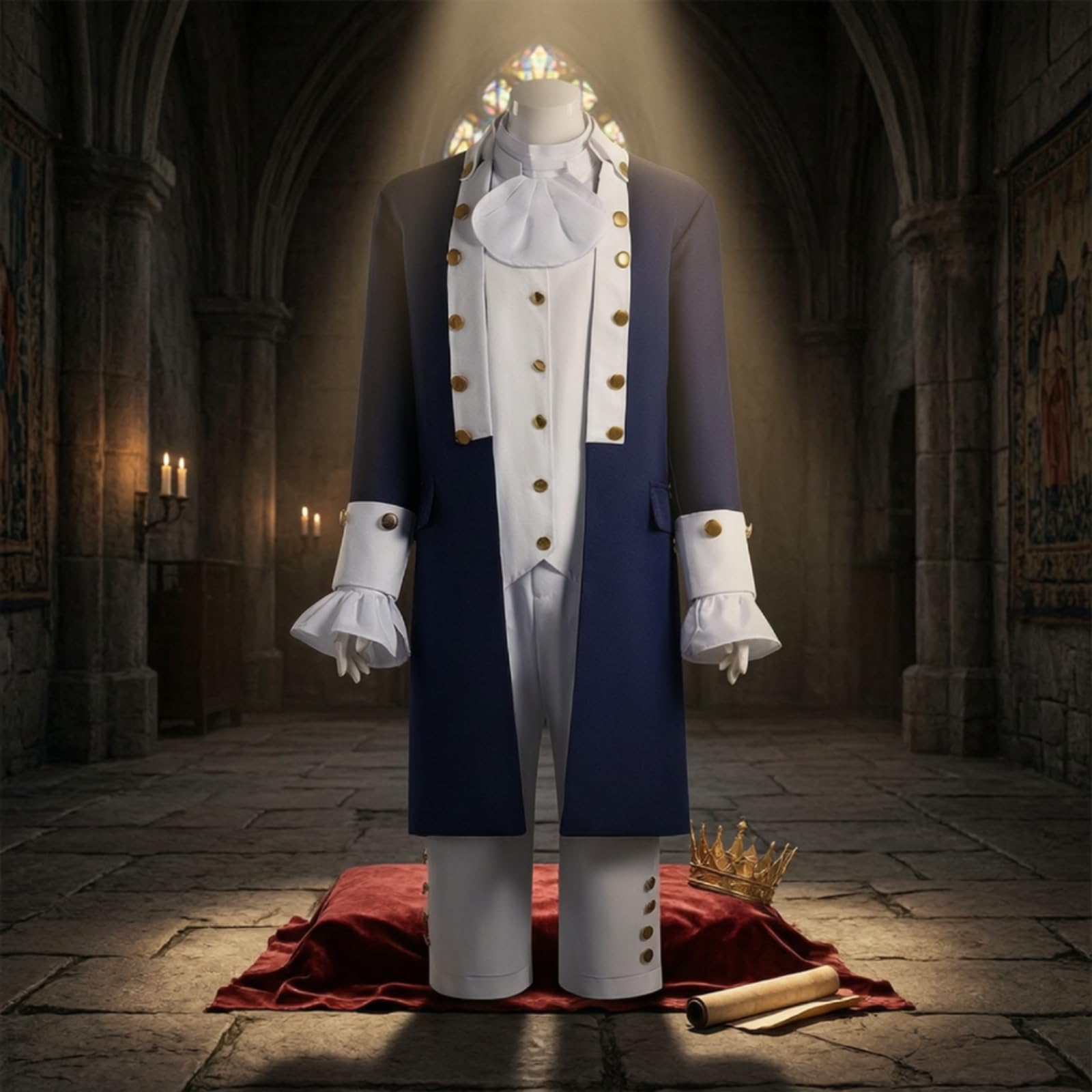Gralara Costume da Cosplay Drammatico Medievale Ornato Vestito per Attori