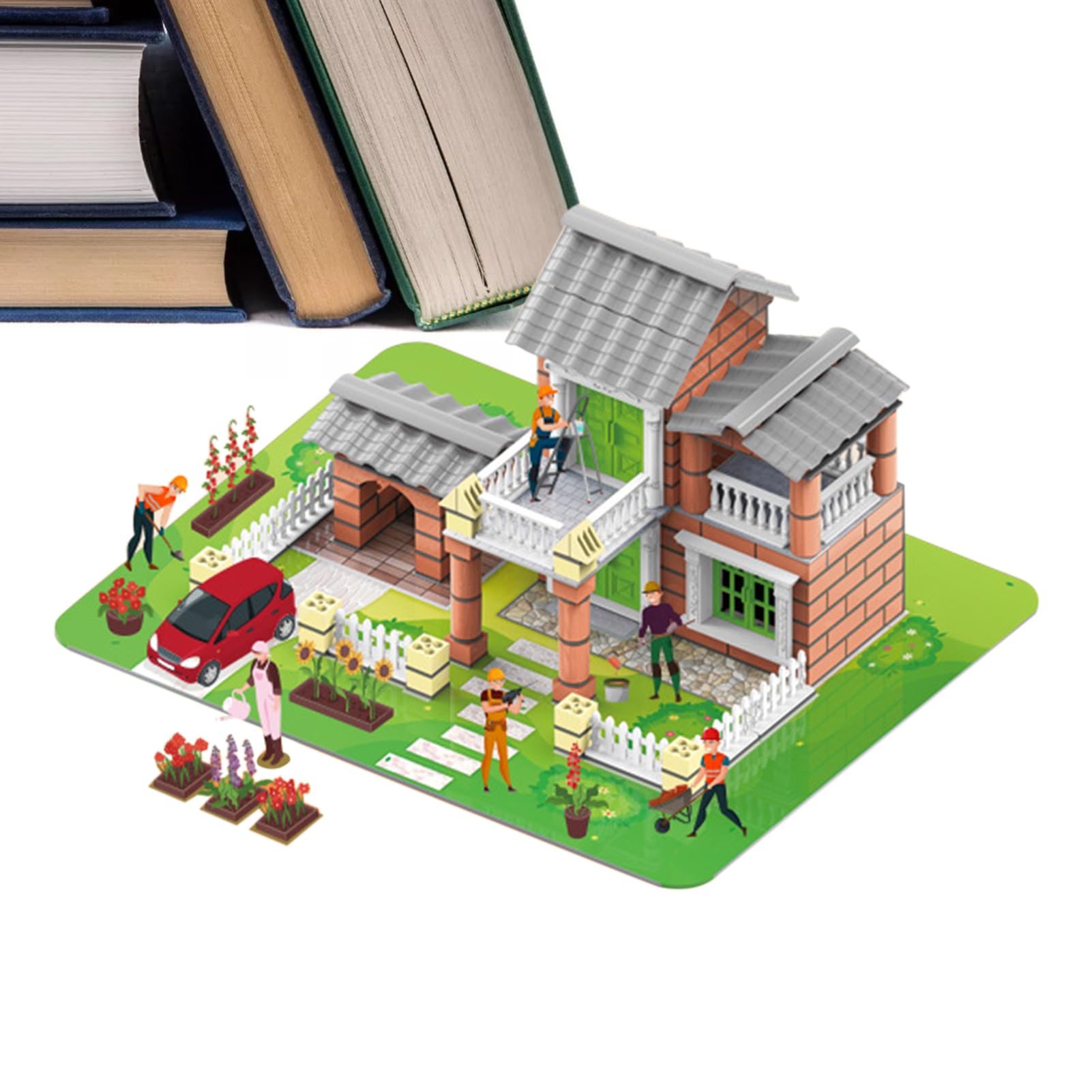 Hausmodell Simulations Architektur Spielzeug | DIY Kleines Haus Für Kinder Mädchen Jugendliche Studenten Deko Wohnzimmer Bücherregal Schlafzimmer