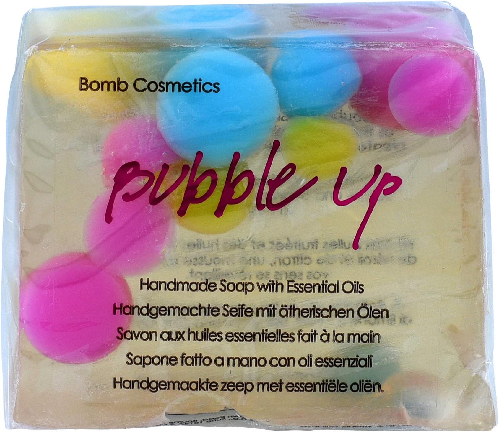 Bubble Up Vegan Friendly Soap Bar Slice, Passionfruit Scented, With Pure Essential Oils, Handmade and Cruelty Free, 100g