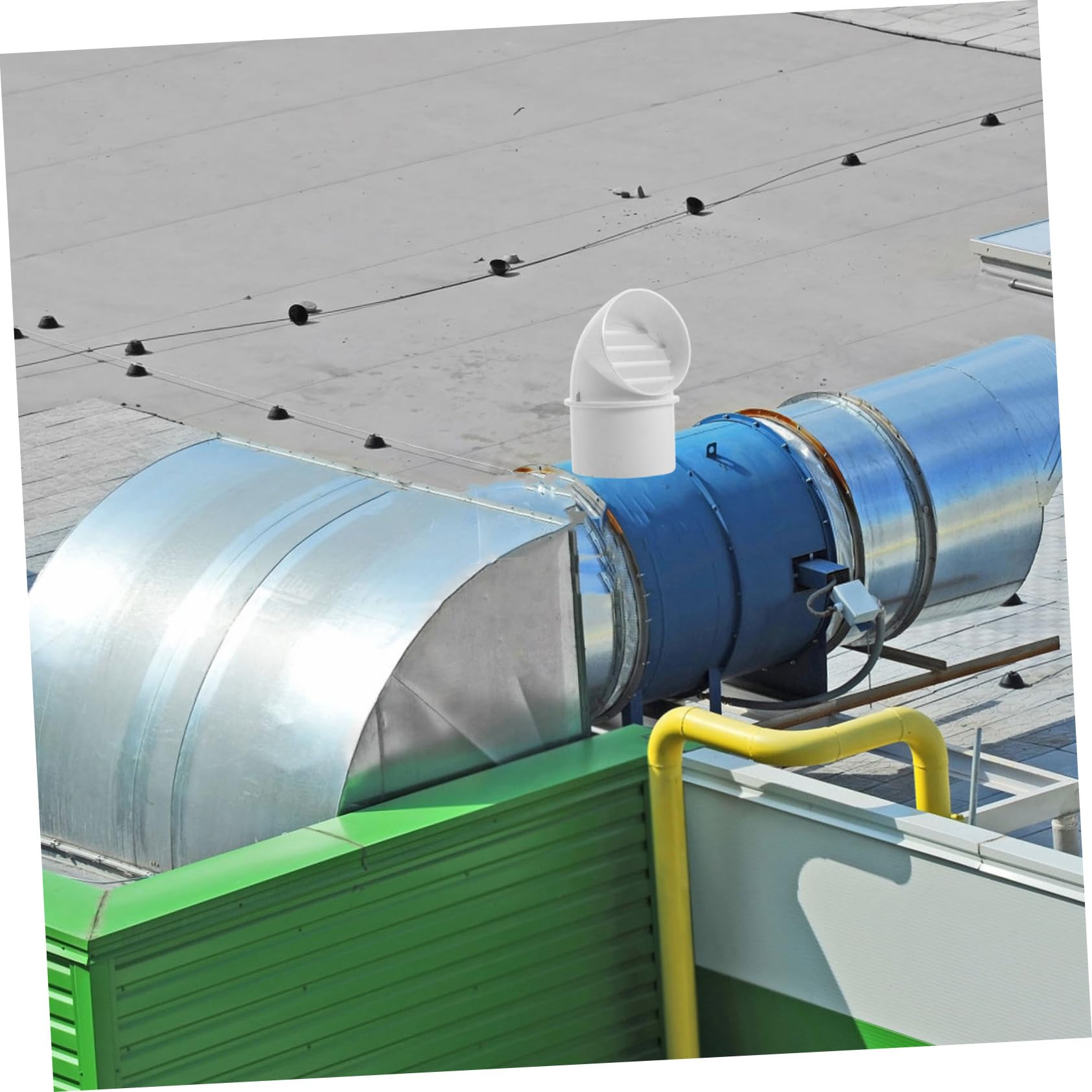 UKCOCO Tappo di Sfiato a Parete in Pvc Antivento 75mm per Cappa di Ventilazione Cucina Copertura per Ventilazione Esterna Resistente alle Intemperie Facile da Installare