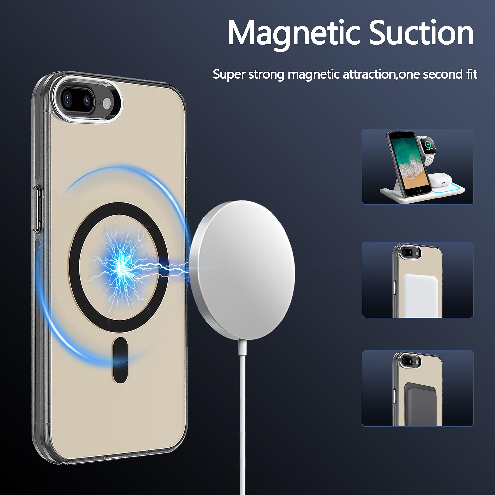 Amazon.com: S. Tedazo Magnetic Case for iPhone 7/8 Plus (5.5 inch