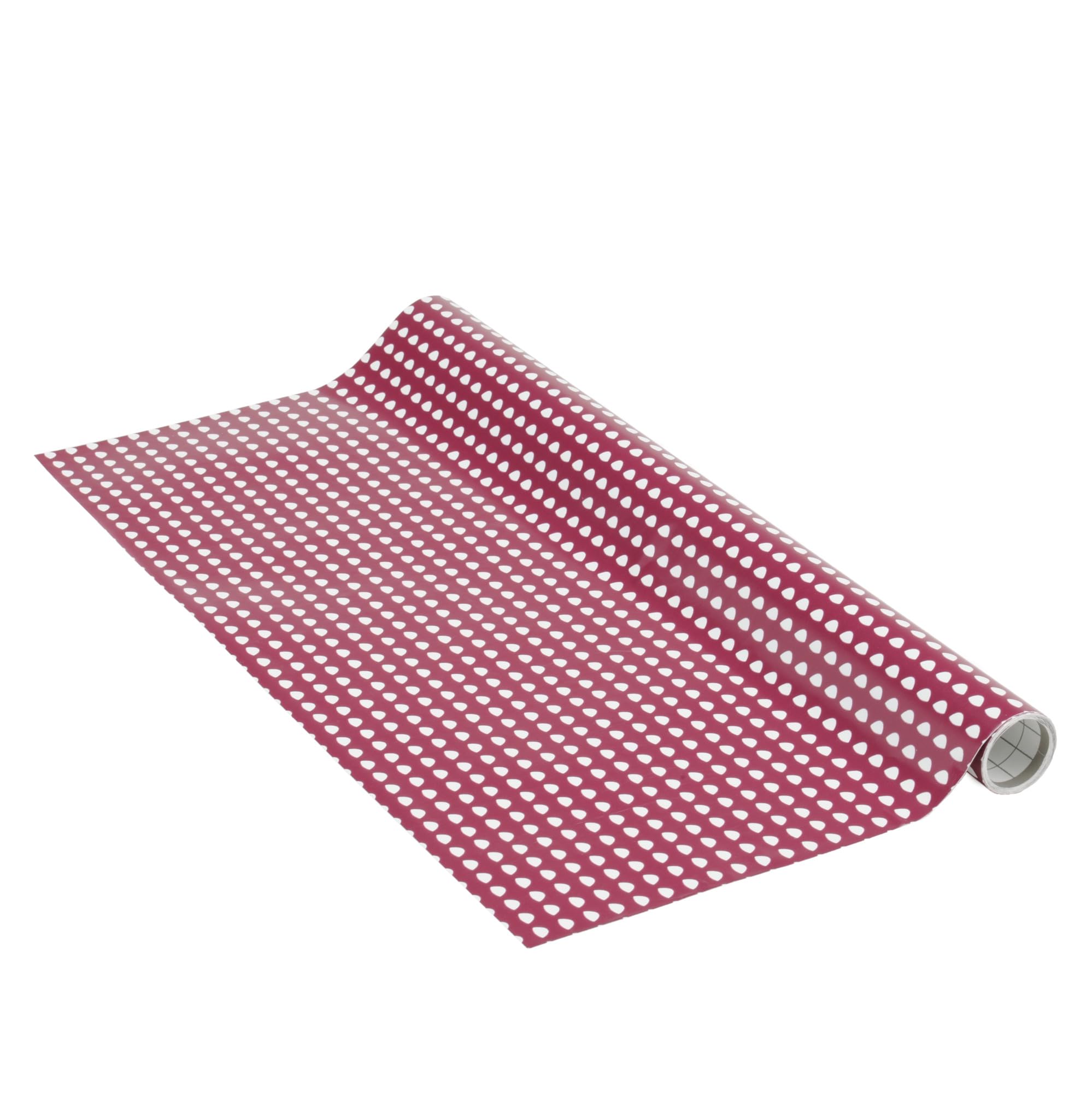 Venilia Erika Berry Polka Dot Adhesive Film, 45 cm x 1.5 m, Thickness 95μ, Self-Adhesive Furniture & Decorative Film, Phthalate-Free, Made in EU