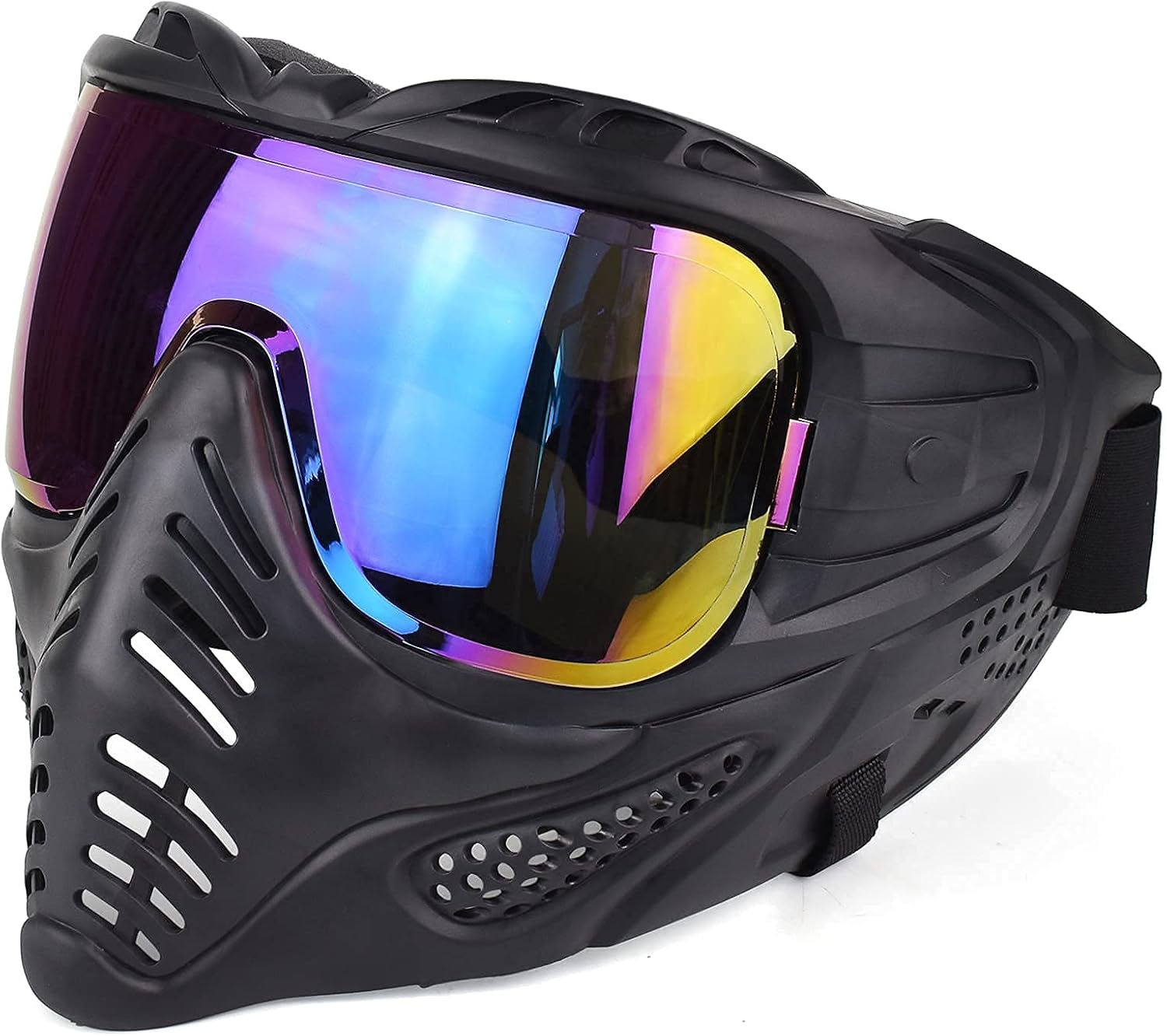 Zlangsports Airsoft Mask Full Face Adjustable Protection Gear, Paintball Mask Halloween Airsoft BB Hunting Mask : Sports & Outdoors