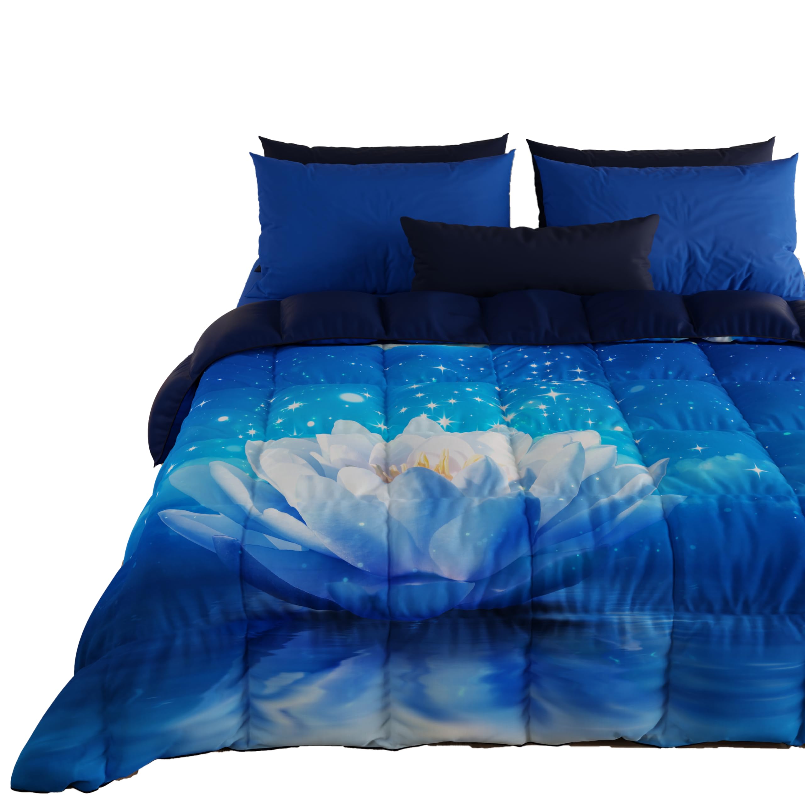 Trapunta Matrimoniale Invernale PETTI - Piumone Double Face, Microfibra 300gr/m², Made In Italy - Foto 4