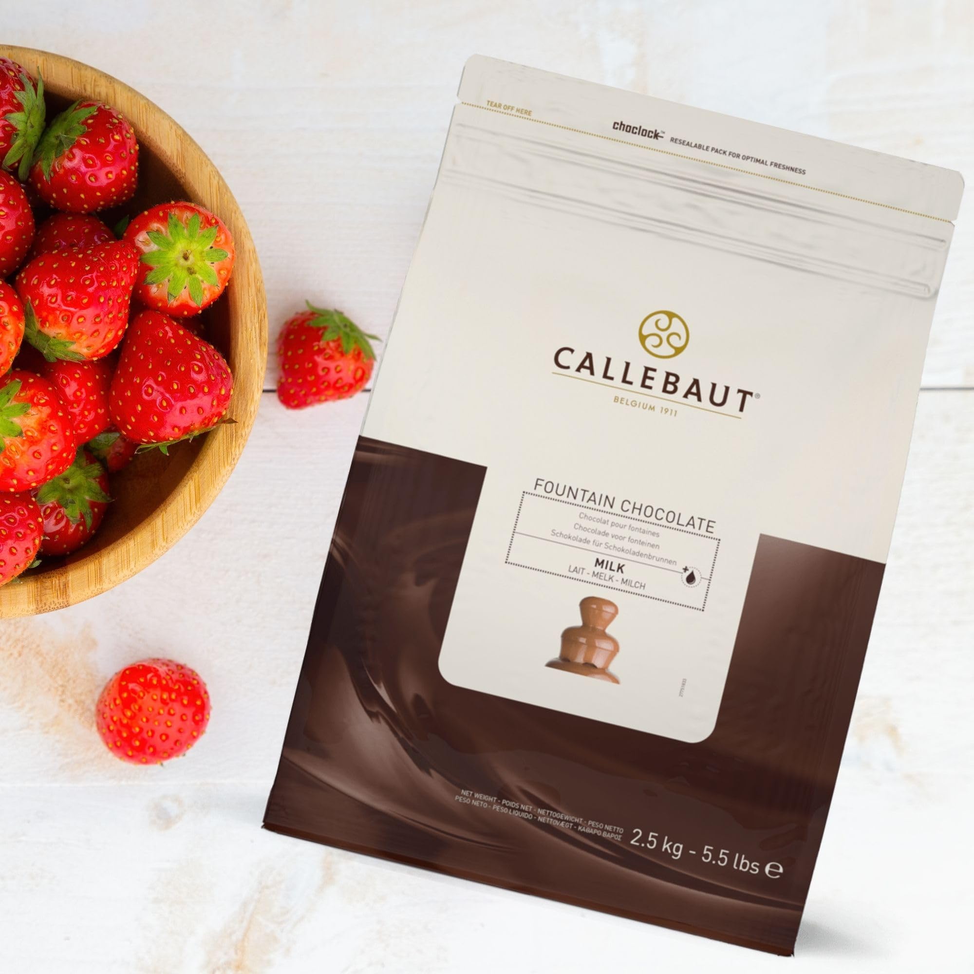 Callebaut Chocolate con leche para fuentes de 2,5 kg