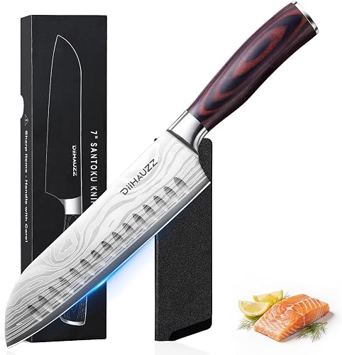 Couteau Santoku Japonais 18 cm DiiHAUZZ
