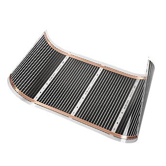 Electric Floor Heating Mat, 100cm Long 220V Low Noise Ultra Thin Easy To Install Floor Heating Mat Efficient for Living Room (60 X 100cm)