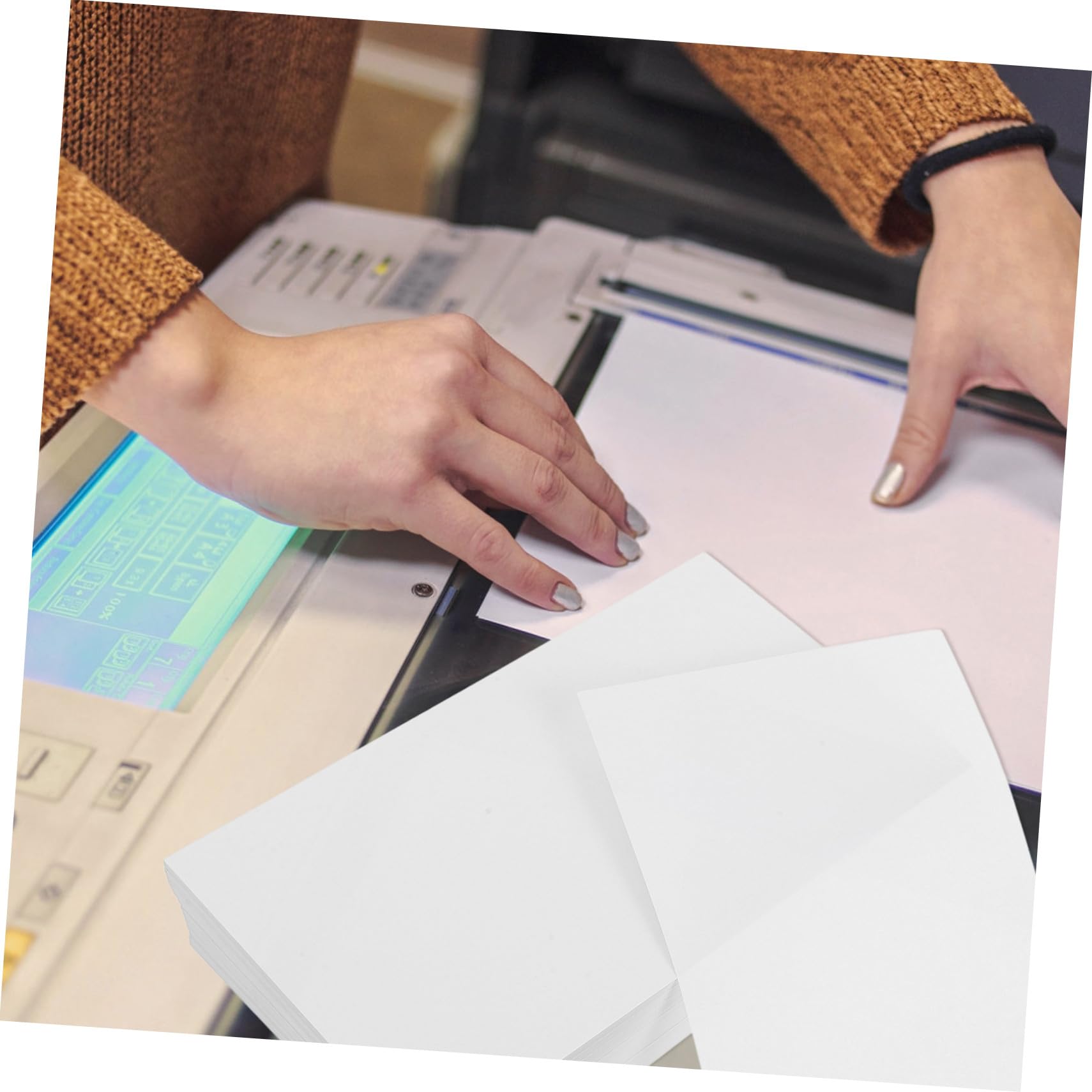 500 Fogli Carta Multifunzione Bianca, Carta Spessa per Stampante, Resa di Stampa, per Ufficio e Bricolage