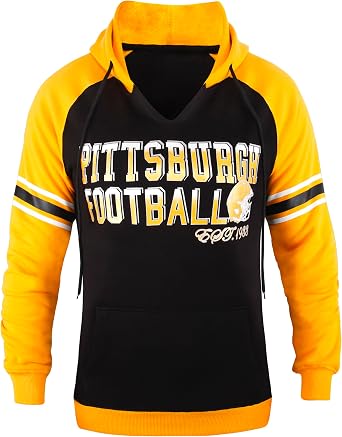 Womens City Football V Neck Long Sleeves Fleece Hoodies Pullover Raglan Sweatshirts