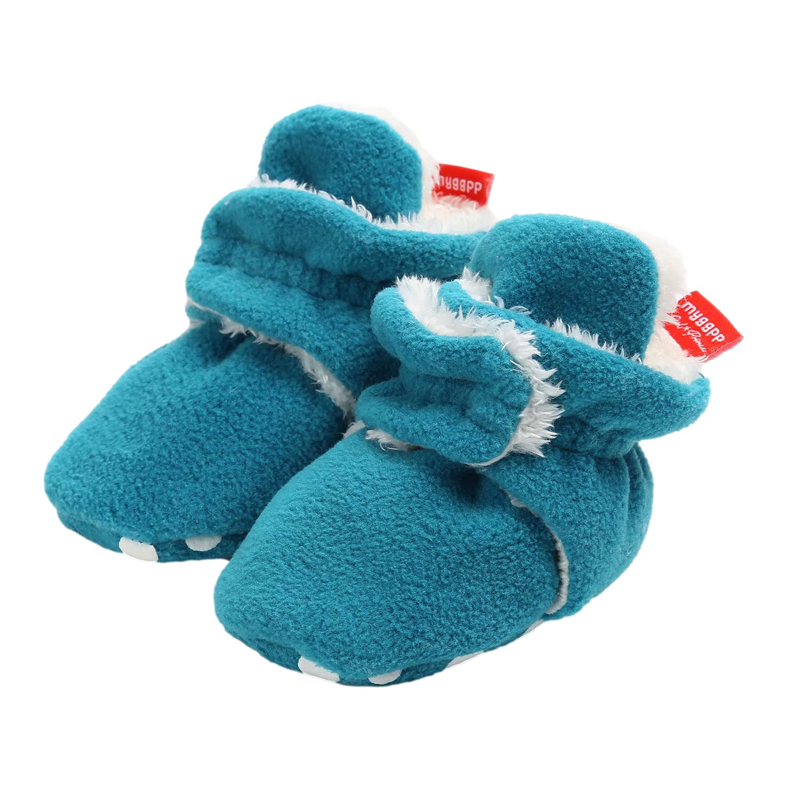 TMEOG Baby Booties Slippers Infant Boots Newborn First Walking Shoes Baby Winter Sock Crib Shoes for Boys Girls 0-6 Months
