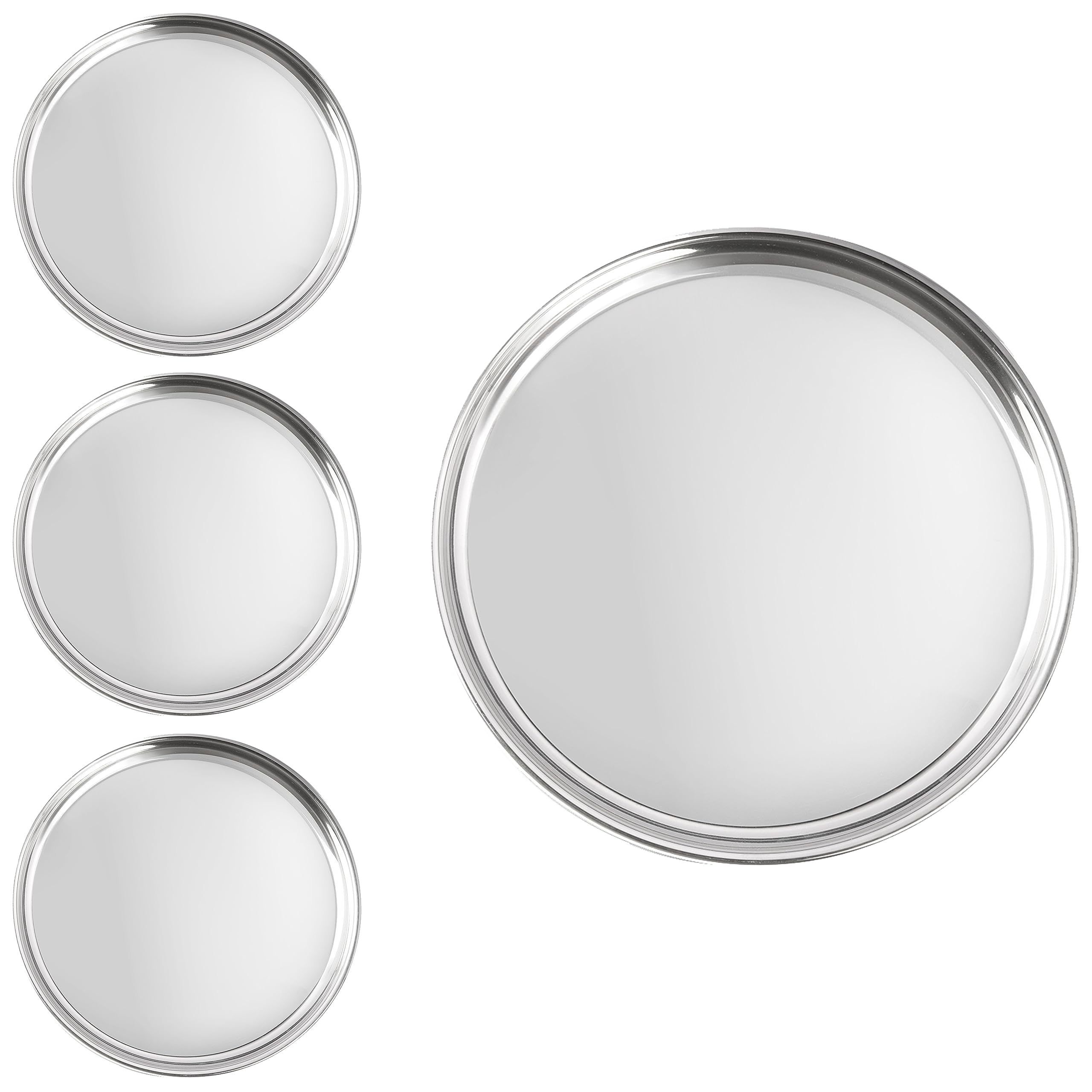 Ronde serveerschaal van melamine met Indiase bloemen - 35,5 cm – Les Jardins de la Comtesse nl
