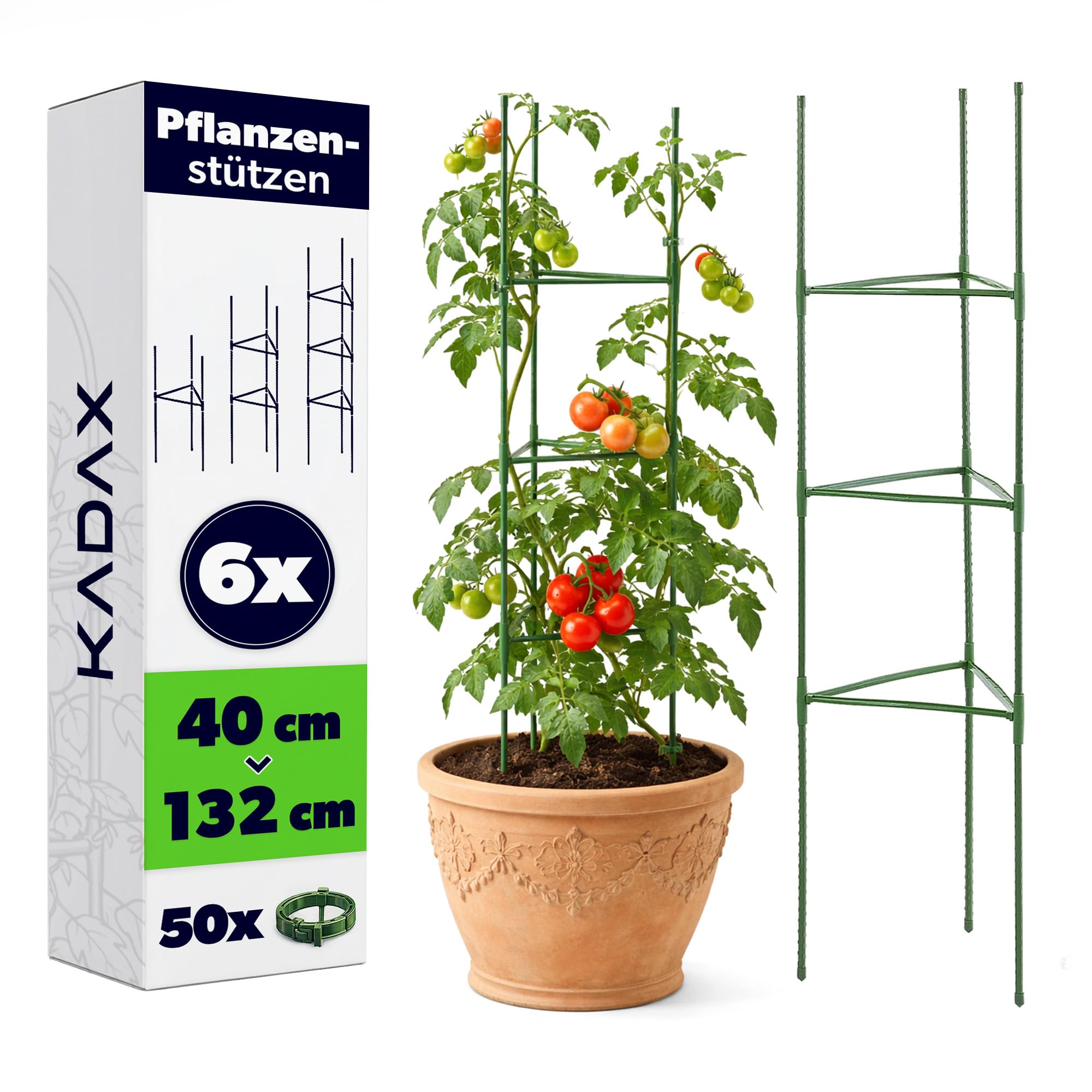 Tuteurs pour tomates et plantes grimpantes KADAX pour de belles récoltes au jardin