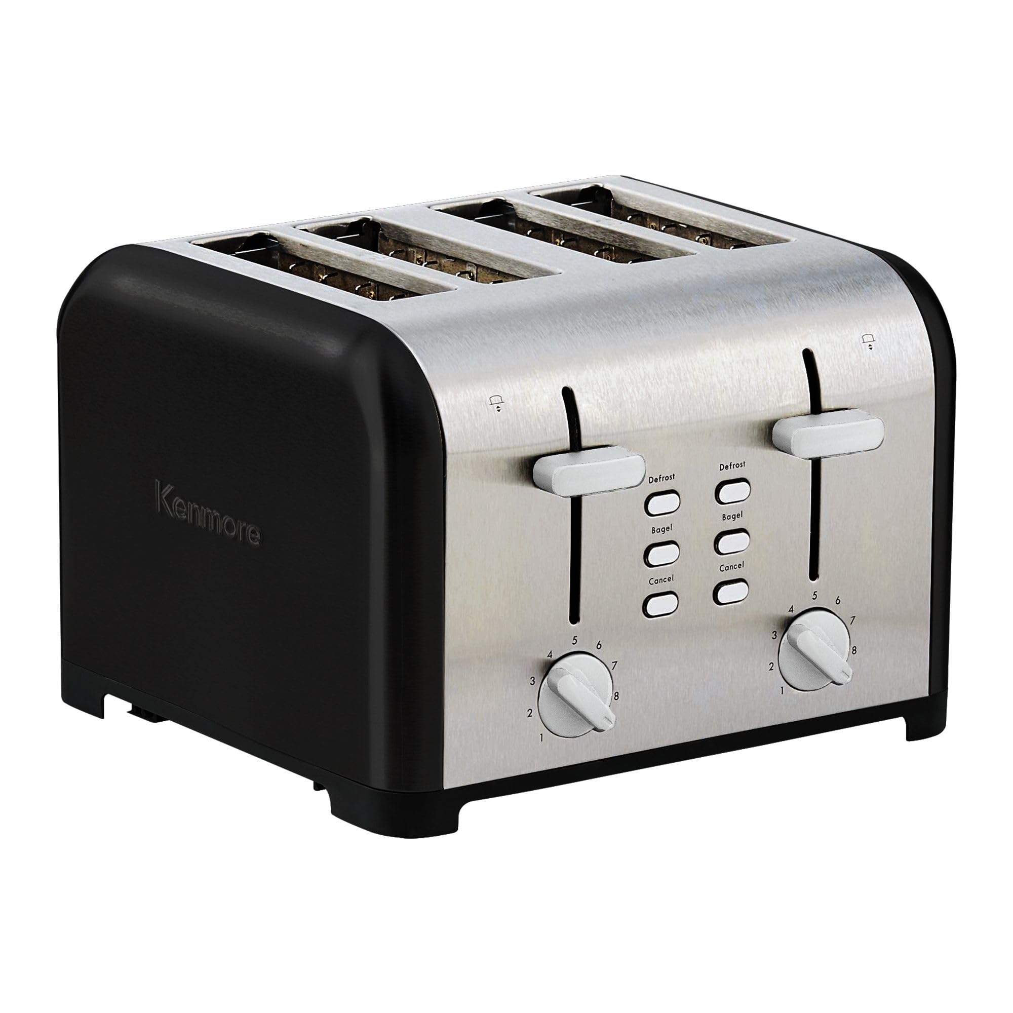 Kenmore 40603 4-Slice Toaster with Dual Controls in Black