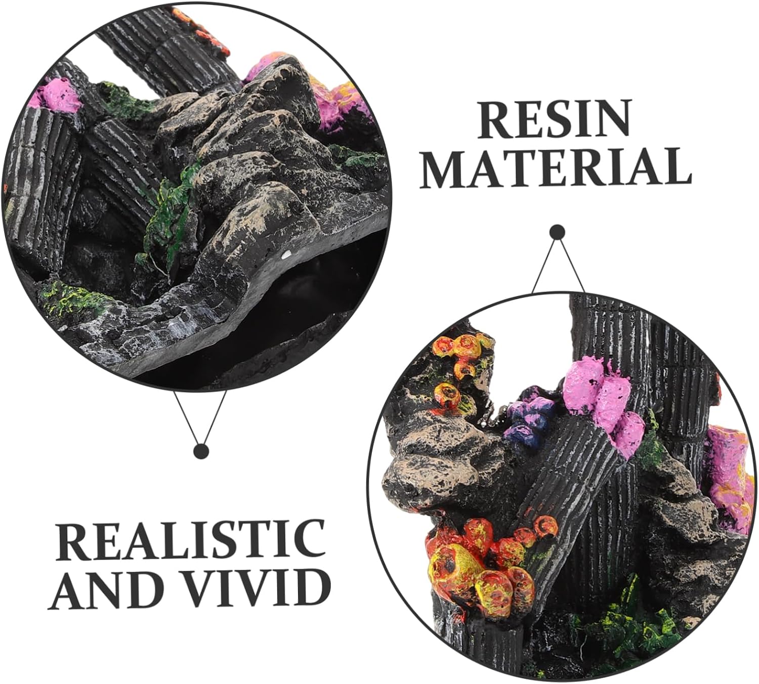 3pcs Fish Tank Decorations Ornaments Heater Plant Seashell Garland Canister Roman Statue Fish Tank Aquarium Fish Tanks Conch Net Feeder Fish Bowl Decorative Ro
