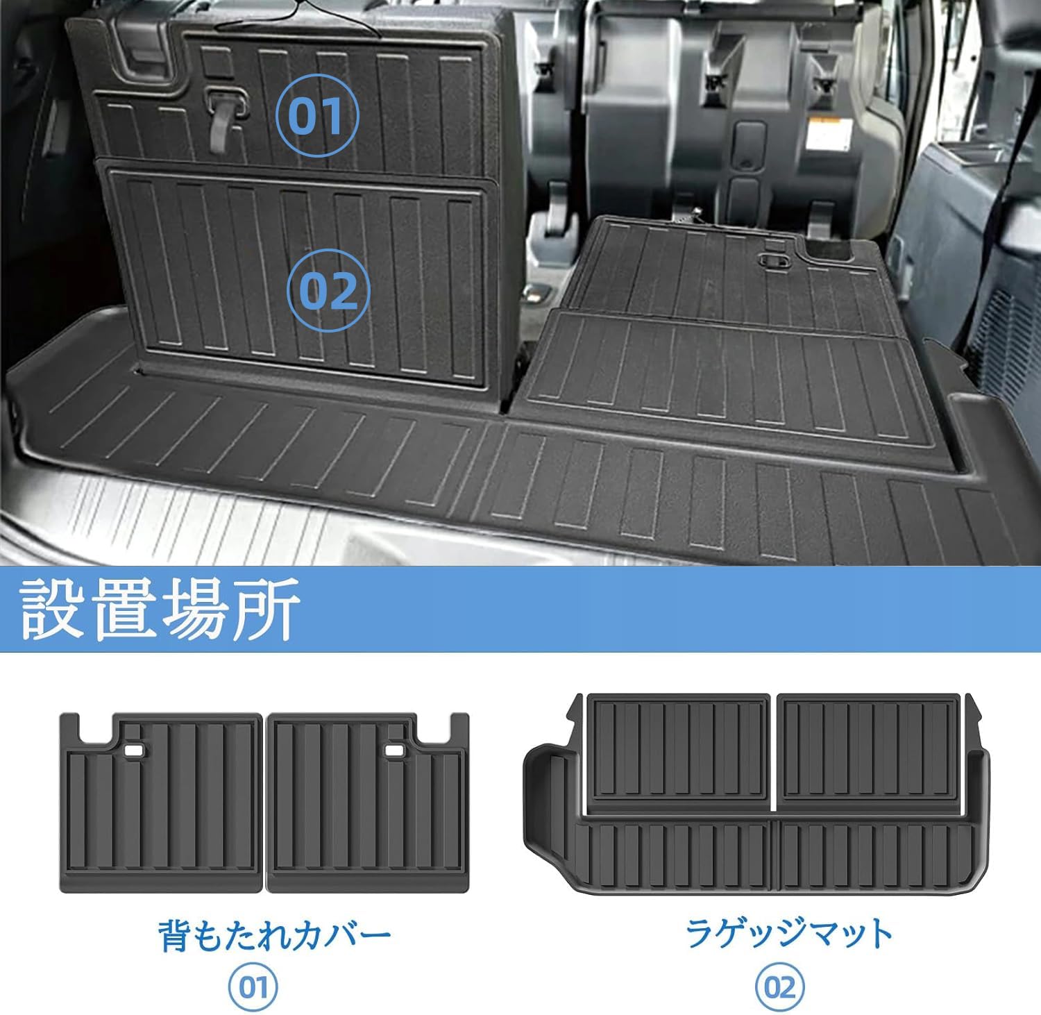 Amazon | LUCKEASY トヨタ ランドクルーザー 250系 7人乗り 専用