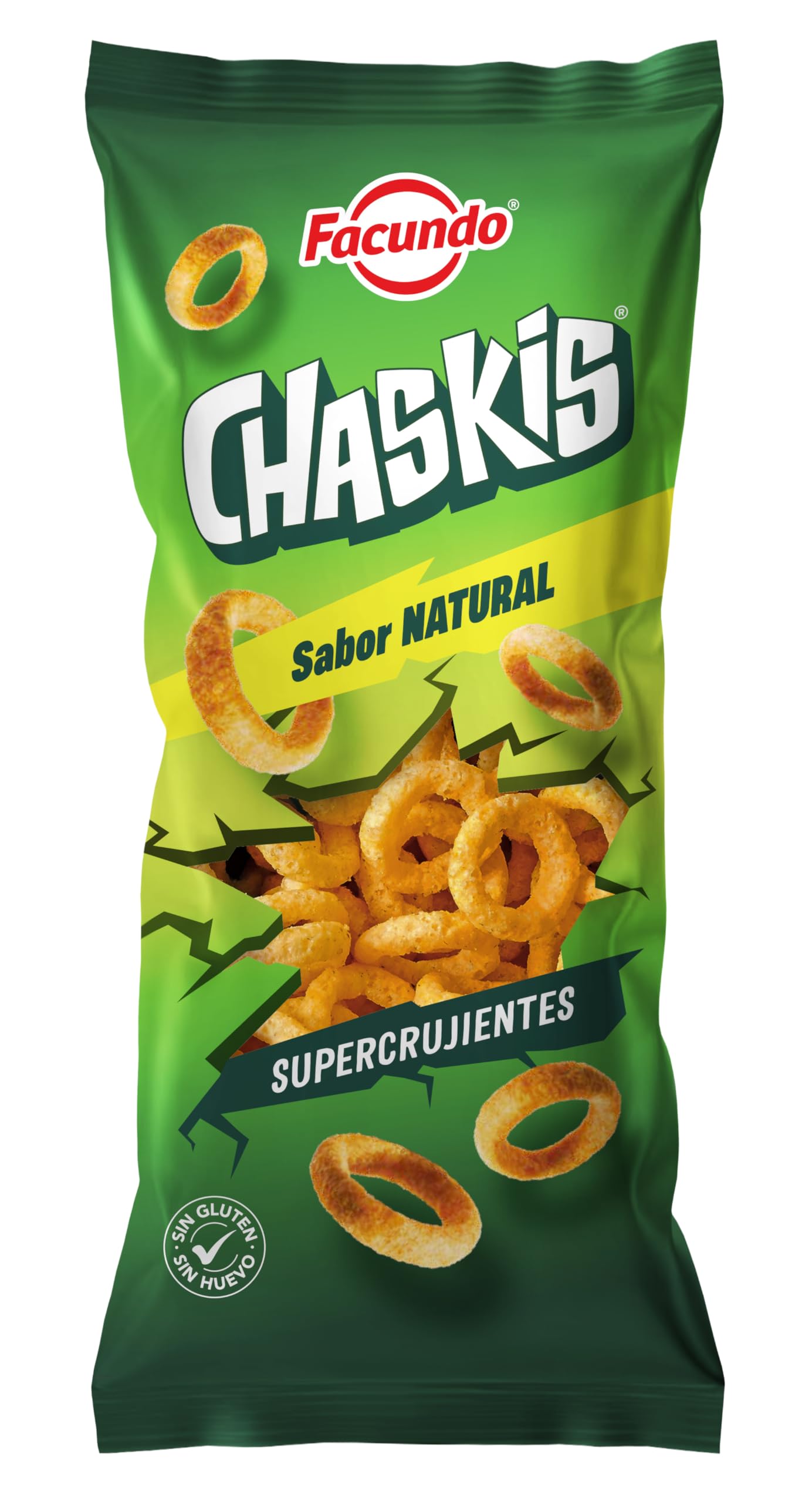 Facundo Chaskis de Maíz | Snack Crujiente y Delicioso | Anillos de Maíz Clásicos | Sabor Natural | 100g | Aperitivo Ligero y Divertido | Para Compartir y Disfrutar en Cualquier Momento