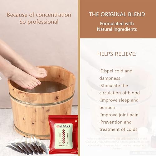 Miniatura 2 de 30 bolsas de remojo de pies de hierbas, hierbas de baño de pies, drenaje linfático, remojo de desintoxicación de pies para eliminar toxinas, baño de