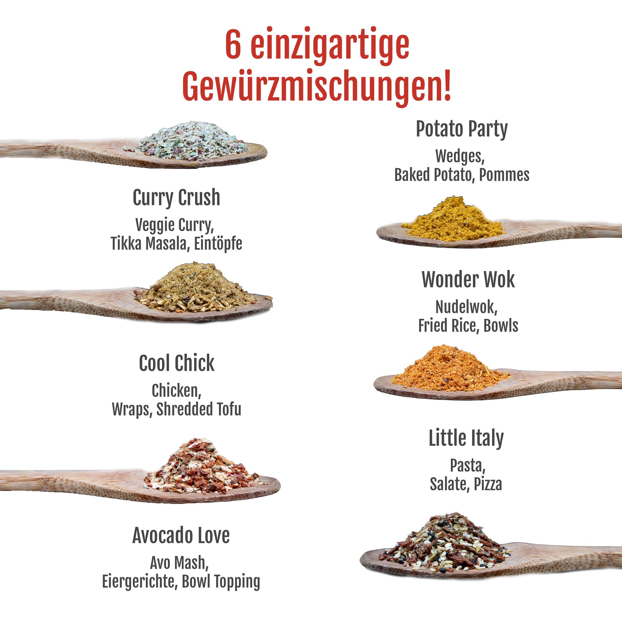 Kotányi Everyday Gewürzeset – Kreatives Gewürze Set für jeden Tag | Geschenkset mit Avocado Gewürz, Pommes Gewürz & italienischen Kräutern – 6er Gewürze-Mix für Genießer