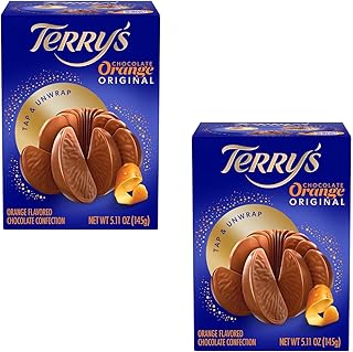 2-Pack Milk Chocolate Orange Balls | Holiday Stocking Stuffer and Party Favor | Break Apart Chocolate Ball with Real Orange Oil | Holiday Favorite Each Ball 5.11 Oz, 11.22 Oz Total