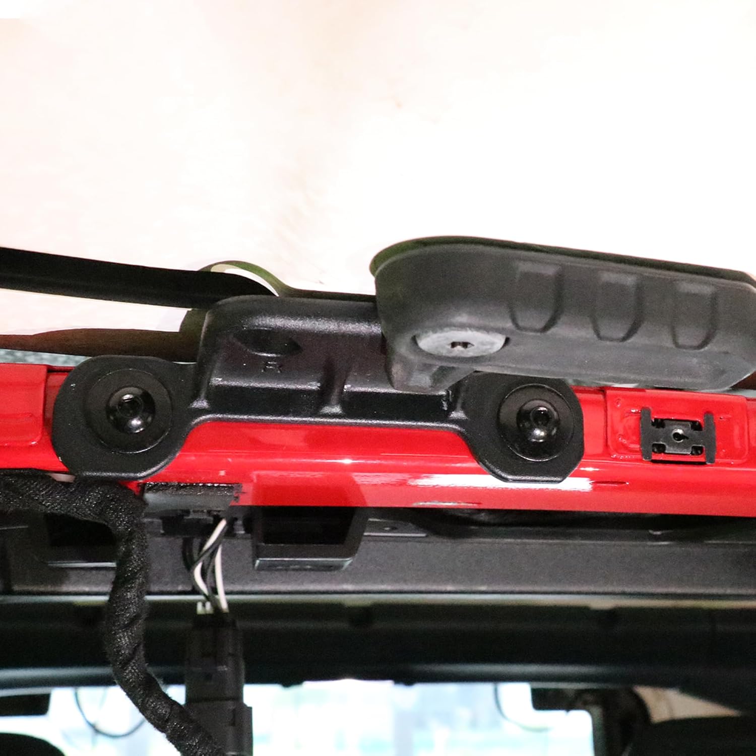 Hard Top Mounting Bracket Kit Compatible with 2018-2024 2025 Jeep Wrangler JL 4XE Gladiator JT Accessories Hardtop Mount Installation Brackets Hardware, Complete 1 Set Metal Black