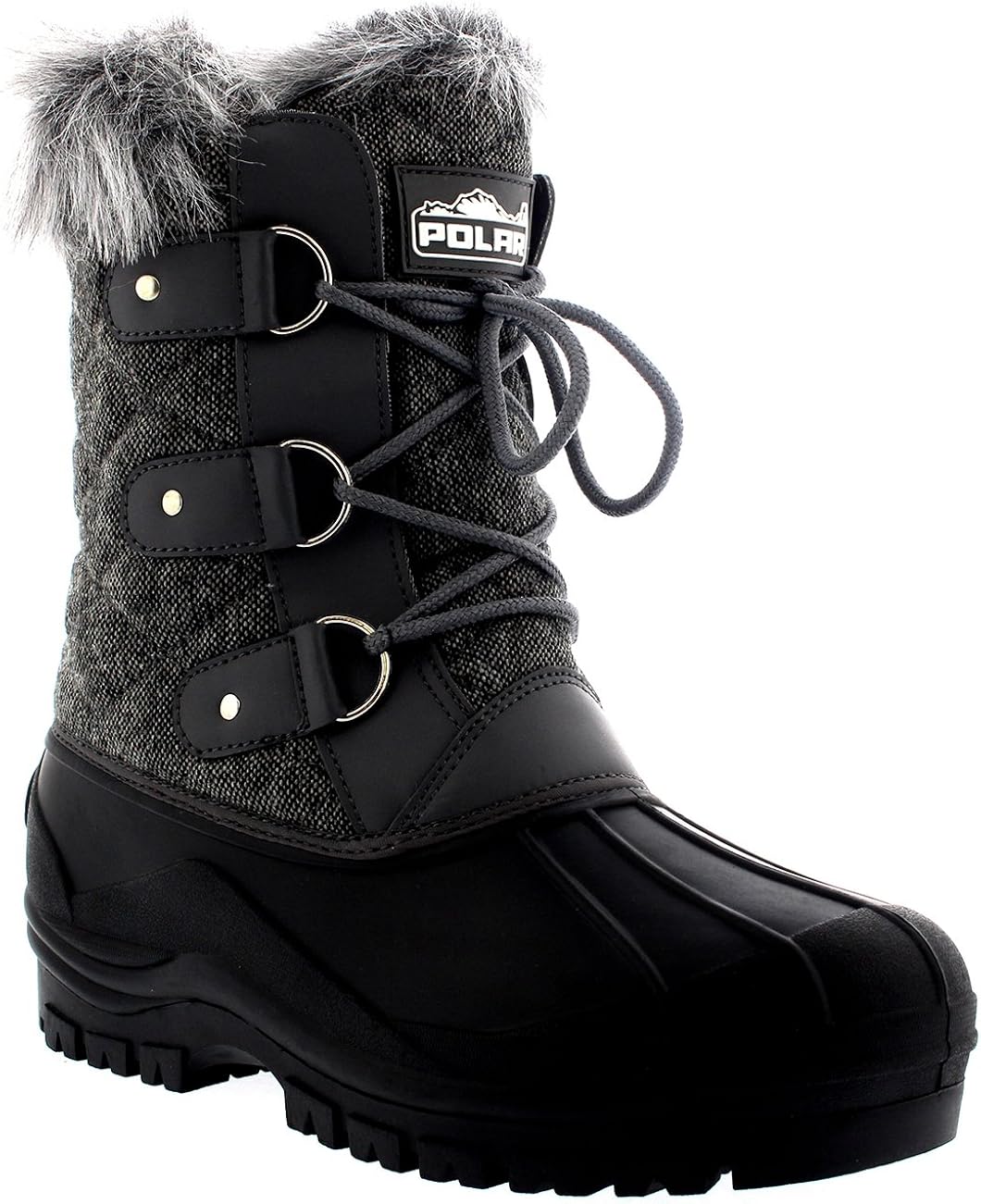  | Womens Mid Calf Mountain Walking Tactical Waterproof Boots | Shoes