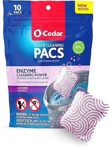 Miniatura 8 de O-Cedar EasyWring - Sistema de limpieza de trapeador giratorio de microfibra y cubeta + Pacs de cítricos y lavanda (paquete variado)