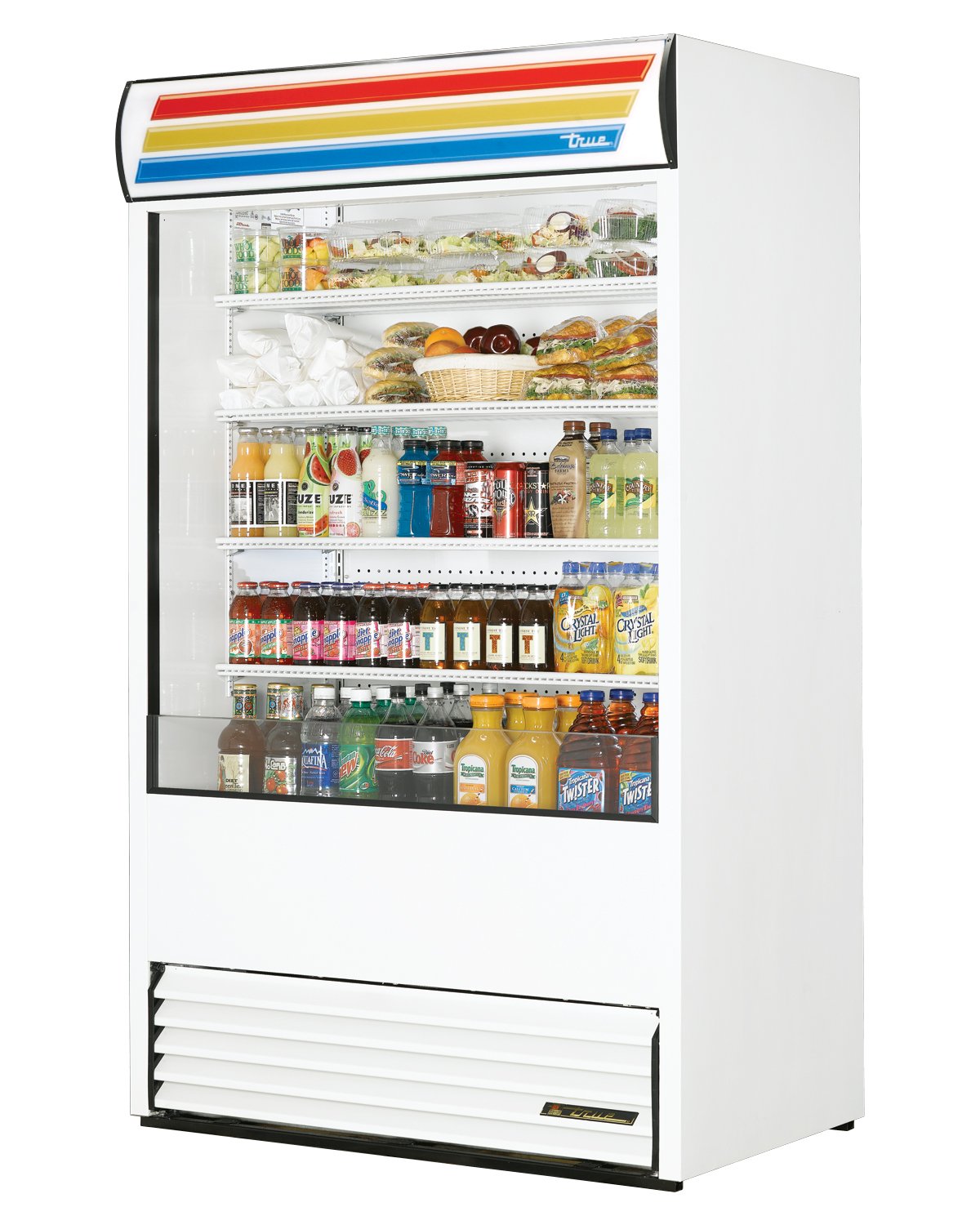 Two Door Under Counter Refrigerator by True – Stainless-Steel/White, Model TAC-48