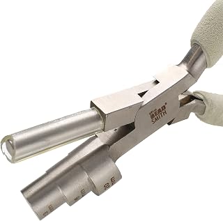 The Beadsmith Wire Looping Pliers - 3-in-1 Tool, Creates Three Loop Sizes (13 mm, 16 mm, 20 mm), Polished Steel Head with Comfort Grip Handle