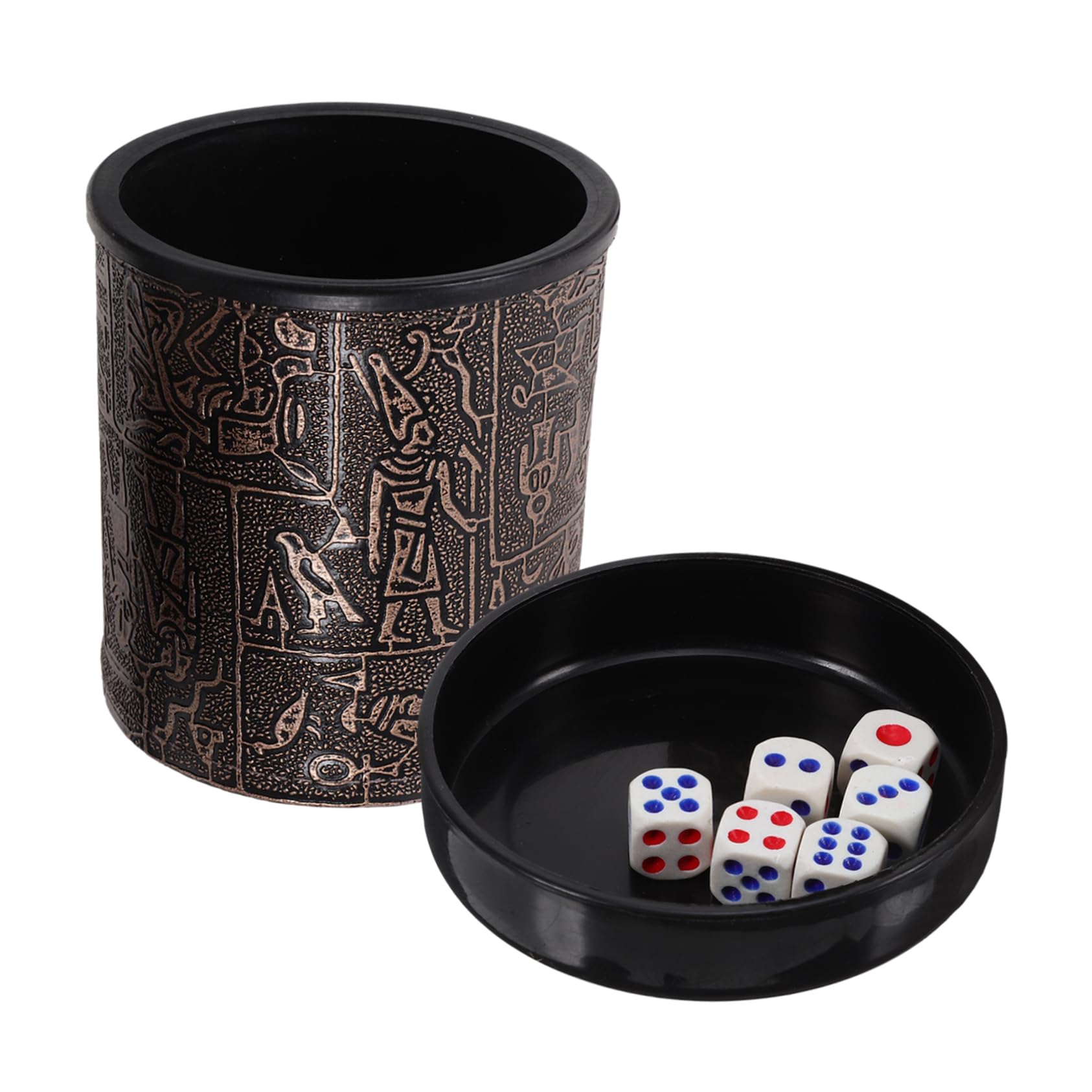 ibasenice 4sätze Ktv Würfelbecher Mit Würfeln Professioneller Party Spielwürfelbecher Für Tischspiele Für Freizeit Und Geselligkeit