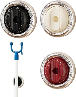Magnetic Broom Holder Wall Mount for Rake, Clothes Hook Pole | 3 Pcs Broom Hanger for Work, Garden, No-Drill, Household Cleaning Tool Organizer for Bathroom, Kitchen, Laundry Room