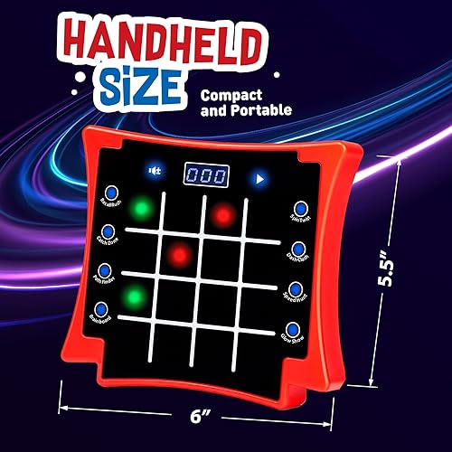 Miniatura 4 de Almohadilla de actividad electrónica iluminada para niños de 6 a 12 años  Juego de mano 8 en 1  Juegos de cerebro y memoria  Grandes ideas de regalo