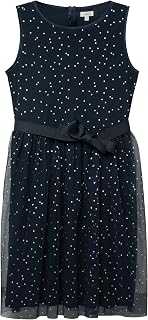 s.Oliver Mädchen 2176148 Kleid (1er Pack) 134 Blue